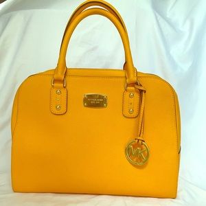 Yellow Michael Kors purse